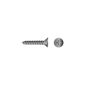 Phillips Tapping Screws - Flat Head, #8 x 2-1/2"