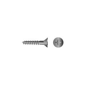 Phillips Wood Screw - Flat Head, #10 x 2"