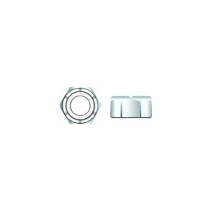 Seachoice 01777 Nylon Insert Chrome Plated SS Locknut, 1/4-20