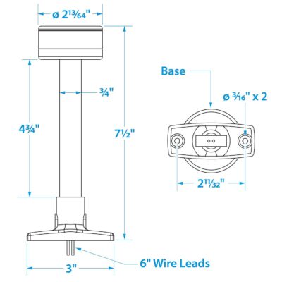Seachoice 02861 LED All-Round Light, 7-1/2 Inches Tall - Image 4