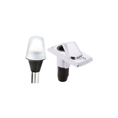 Seachoice 05571 All-Round White Stow-A-Way Light With Base, 24-1/8" High - Image 8