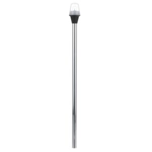 Seachoice 05571 All-Round White Stow-A-Way Light With Base, 24-1/8" High