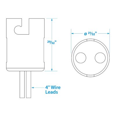Seachoice Chrome Plated Brass Bayonet Socket With 4" Wire Lead - Image 6