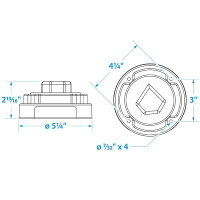 Seachoice 11501 4-Position Battery Selector Switch Without Lock, Packaged - Image 2