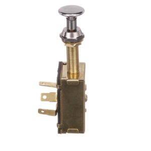 Seachoice 3 Position Push Pull Switch Off/On#1, On Both #1, #2  (Spade)