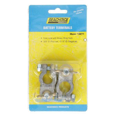 Seachoice Battery Terminal Set (Includes 3/8" Positive and 5/16" Negative)