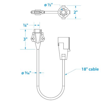 Seachoice 7 Way Trailer Connector - Image 2