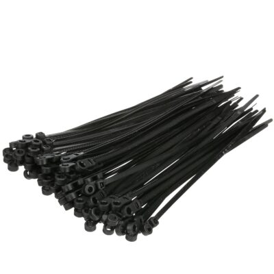 Seachoice Cable Ties With Mounting Hole, UV Black - Image 3