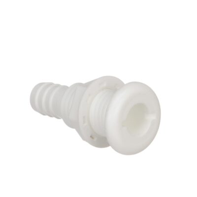 3/4" White Plastic Thru-Hull w/Broad Flange - Image 3