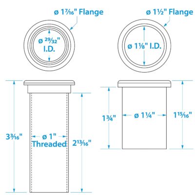Seachoice Plastic Splashwell Drain Tube Adjusts from 2" to 4-1/2" and Fits 1-1/4" opening - Image 5