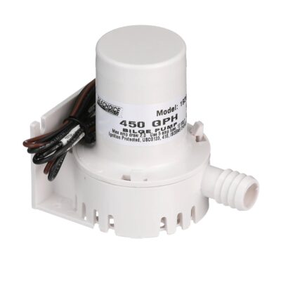 Seachoice 12V Mini Bilge Pump 450 GPH With 3/4" Ports - Image 4