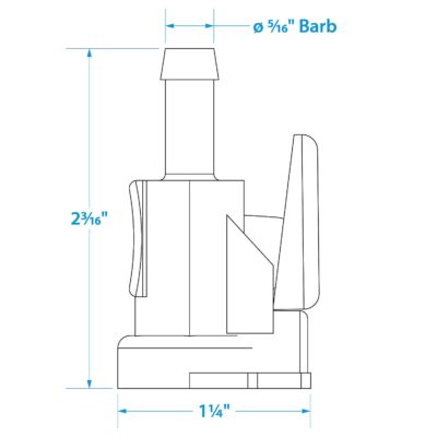 Seachoice Deluxe Fuel Connector For Yamaha/Mercury/Mariner, Acetal - Female Hose Fitting 5/16" Barb - Image 5