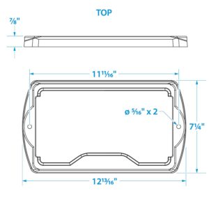 Seachoice Premium Battery Tray With Stainless Steel Hold Down Rods