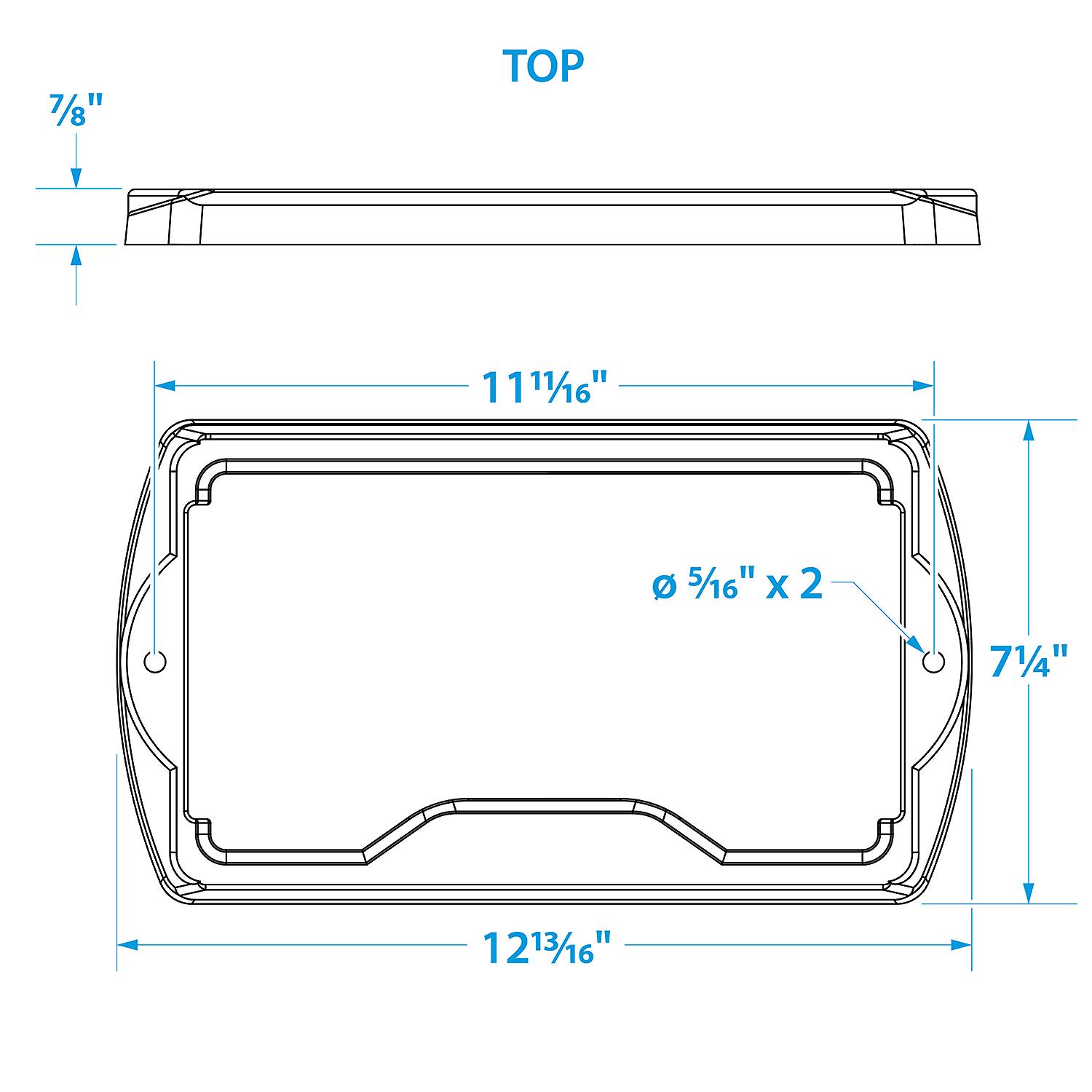Seachoice Premium Battery Tray With Stainless Steel Hold Down Rods
