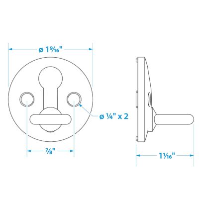 Seachoice 30121 Stainless Steel Fender Locks (2 Per Pack) - Image 4