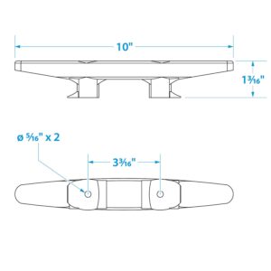 Seachoice Black Plastic Cleat