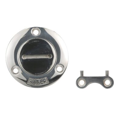 Seachoice Stainless Steel Deck Fill With Cap (Chain Tether) For 1-1/2" Hose - Image 3