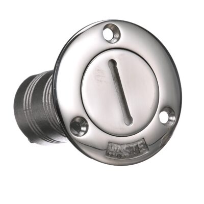 Seachoice Stainless Steel Deck Fill With Cap (Chain Tether) For 1-1/2" Hose - Image 3