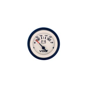 Sierra 59708P Sahara Series 2" Black & Tan 12V 8-18 VDC Voltmeter Gauge