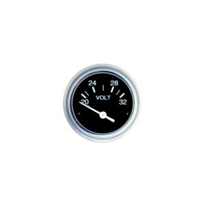 Sierra 80134P Heavy Duty Series 2" 12V System 10-16 VDC Dial Range Voltmeter Gauge