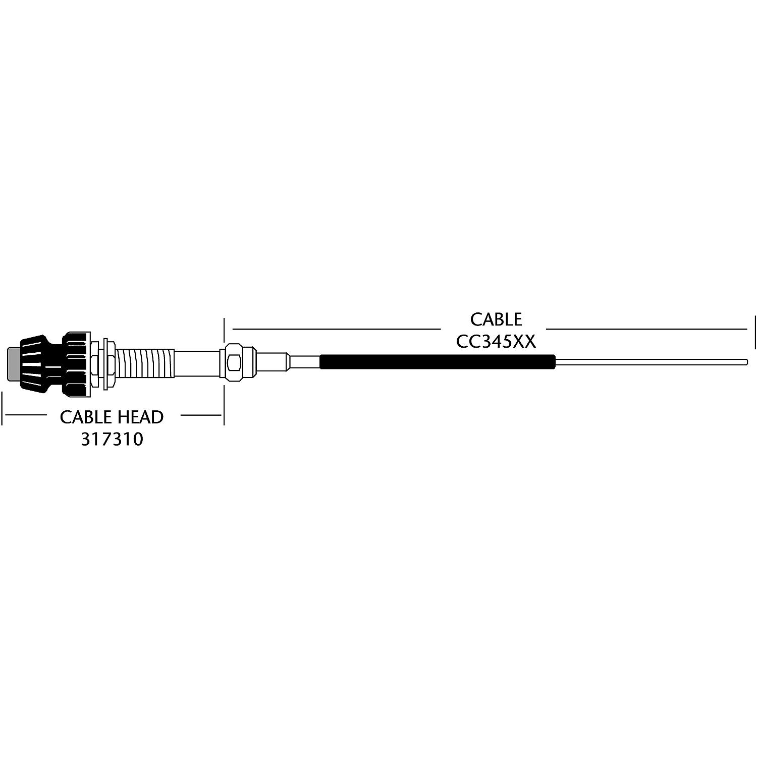 Vernier Cable Head For CC345XX