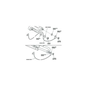 SeaStar HA5477 Grounding Strap for O/B Cylinder