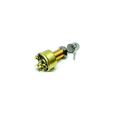Sierra MP39040 Magneto 3 Position 1 1/8" Brass 5 Screw Terminal 12V 10 Amp Ignition Starter Switch