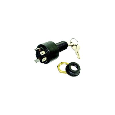 Sierra MP39800 Conventional 4 Position 1 1/8" Polyester 4 Blade Terminal 12V 15 Amp Ignition Starter Switch