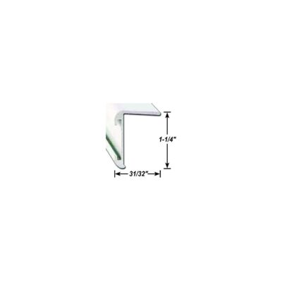 AP Products 021852018 Long Leg Insert Corner Molding, 8' Polar White