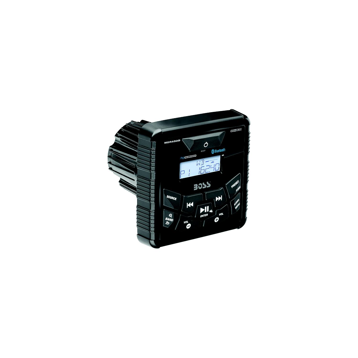 Boss Bluetooth Weatherproof In-Dash Gauge Digital Media AM/FM Receiver