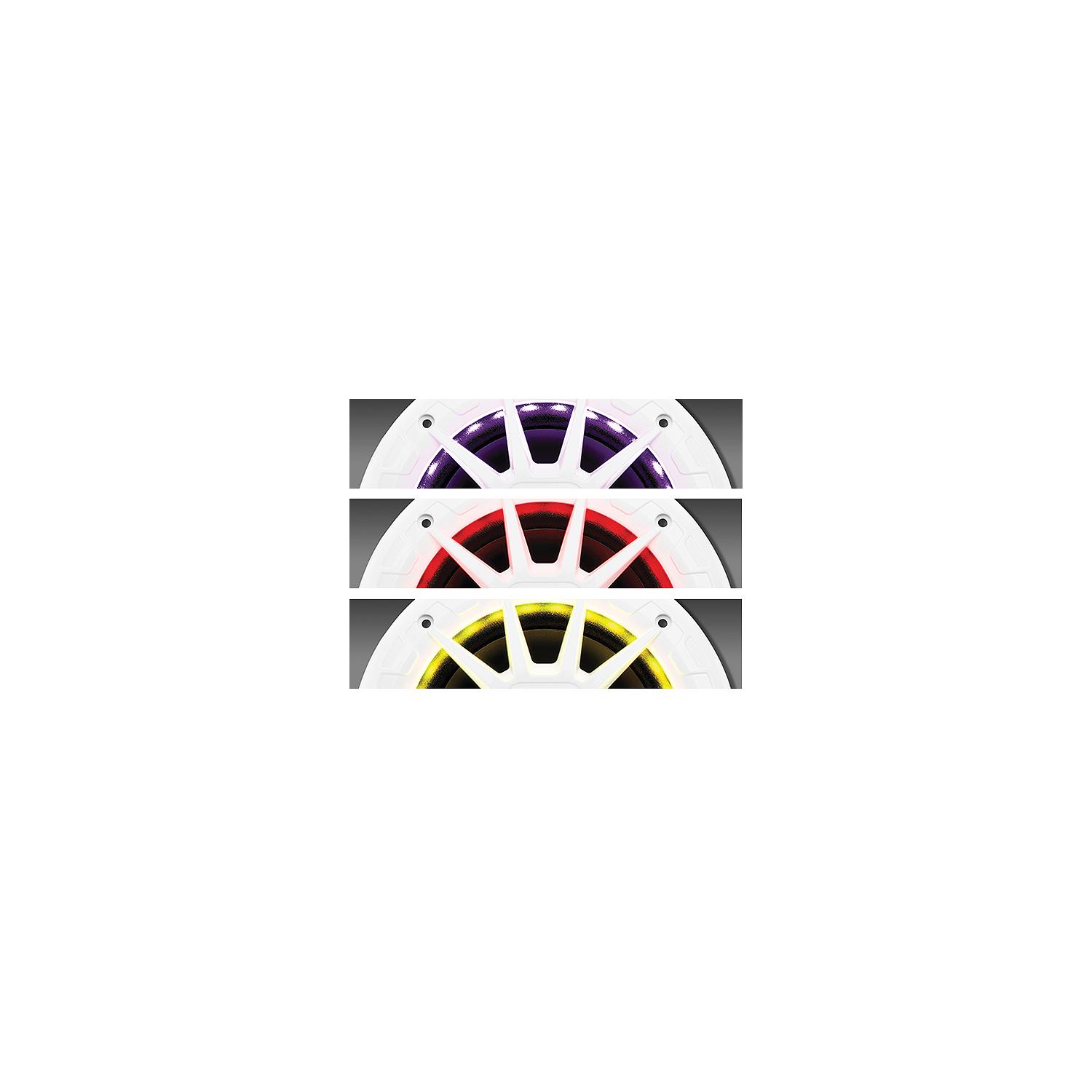 BOSS MRGB65 6-1/2" 2-Way Marine Full Range Speaker w/RGB Lights pr., White - Image 5