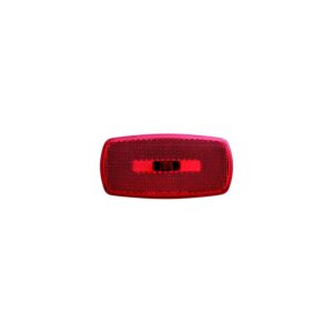 Optronics Surface Mount Marker/ Clearance Lights w/Reflex, White Base, Red Lens