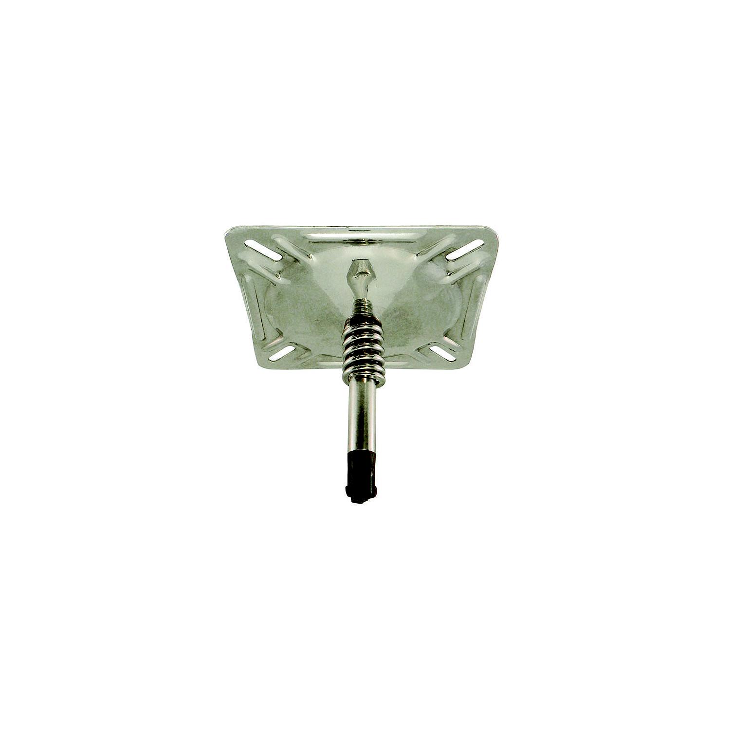 Springfield KingPin 7" x 7" Swivel Seat Mount With Spring, Polished Finish