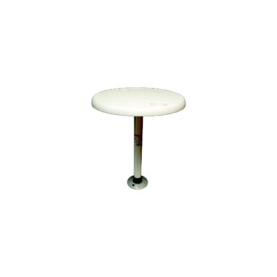 Springfield Thread-Lock 24" Round Table Package W/O Umbrella Socket (Includes Pedestal Set and Table Top)