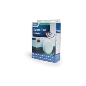 Camco 45345 Vinyl Spare Tire Cover, 28" Diameter, Arctic White