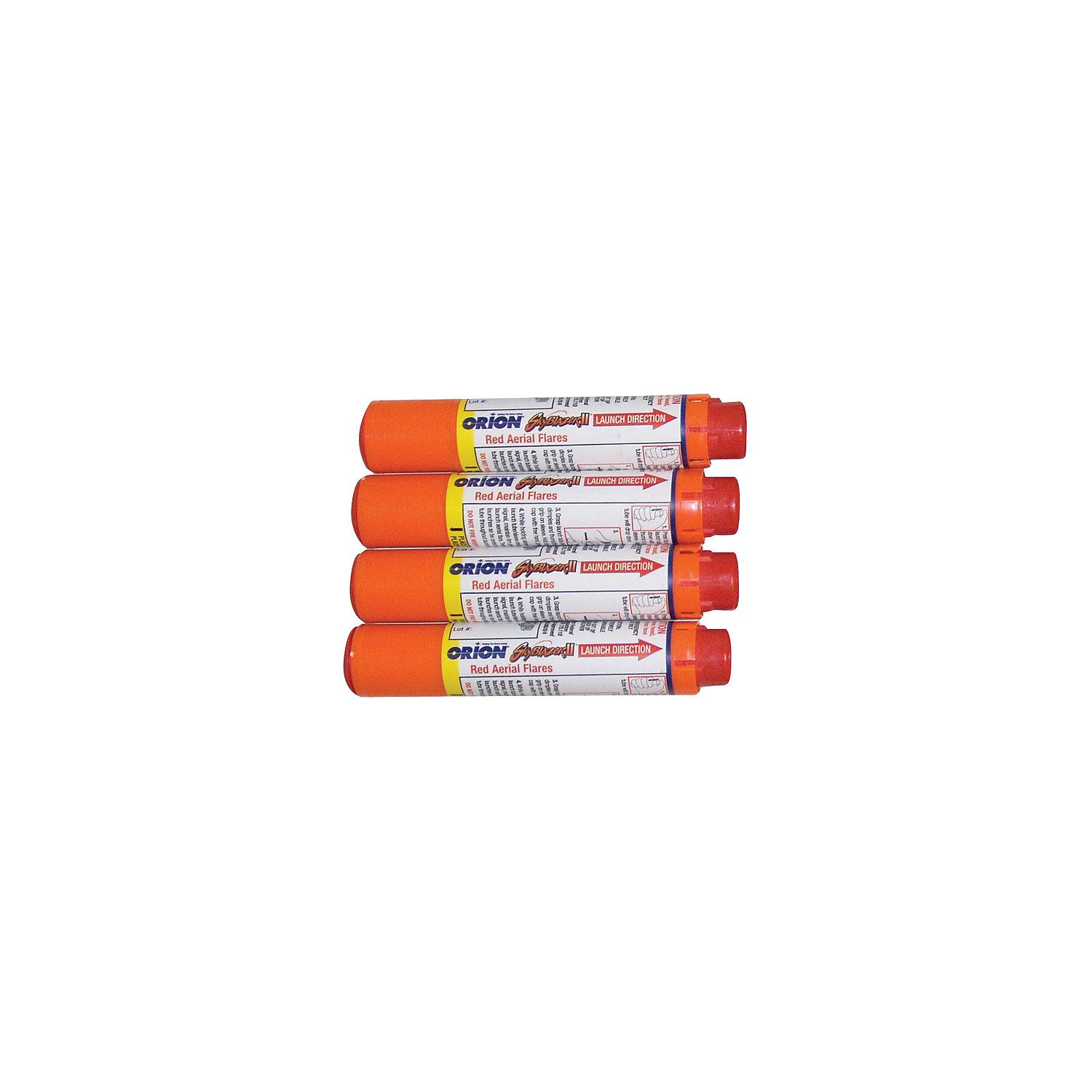 Skyblazer-4 Red Aerial Signals w/Storage Bag, 4/Pk