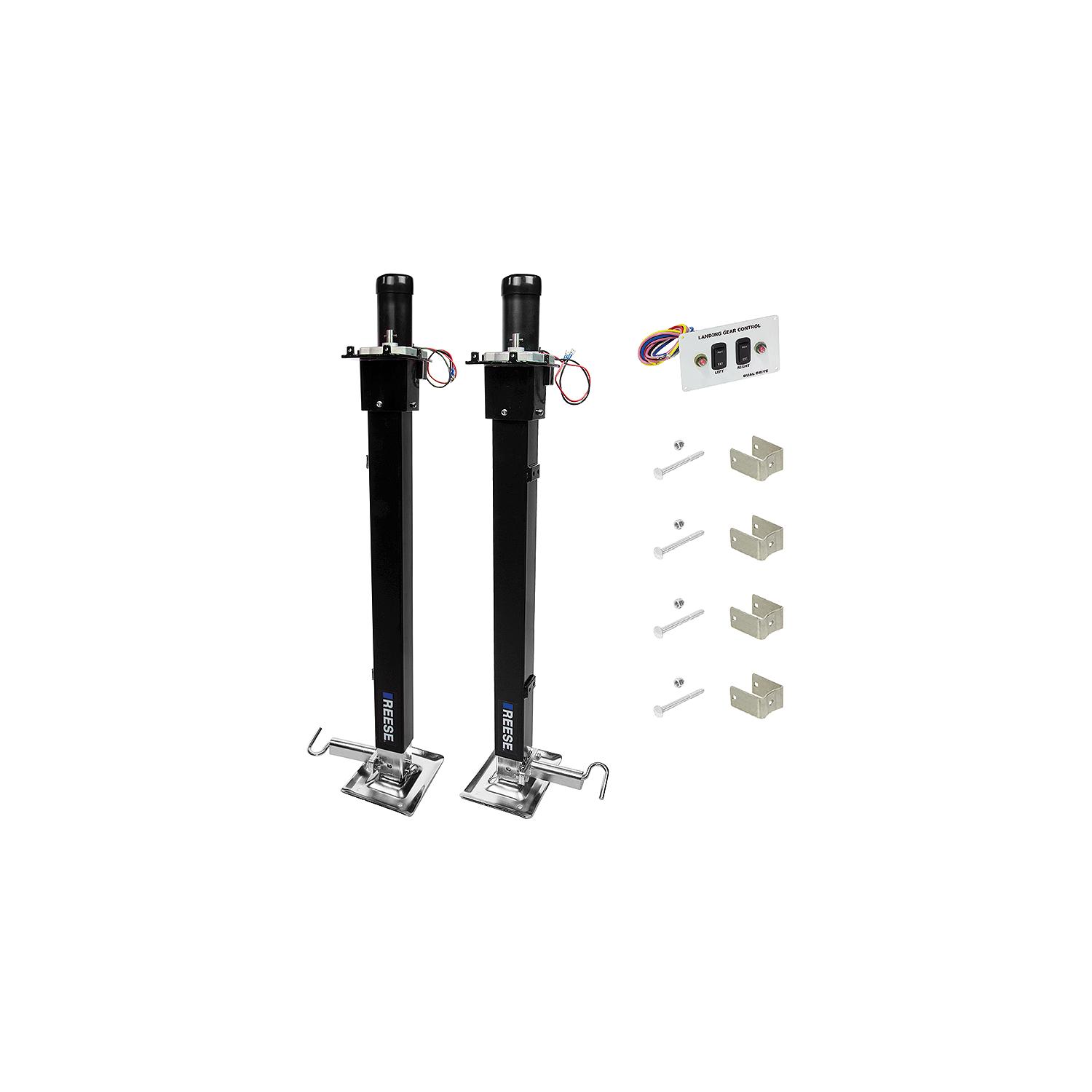 Reese 500708 Dual Output Fifth Wheel RV Landing Gear