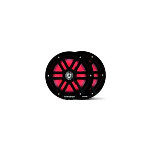 Rockford Fosgate M28B Color Optix Marine 2-Way Speakers, 8" Black / Stainless