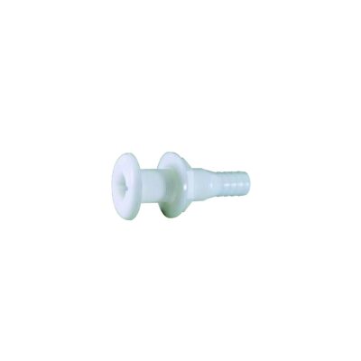 Attwood Thru Hull Connector For Hose, White - 1-1/2"