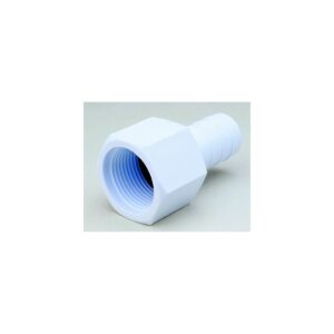 Attwood Acetal Connector 3/4"-14 NPSM To 3/4" I.D. Hose Fitting, White