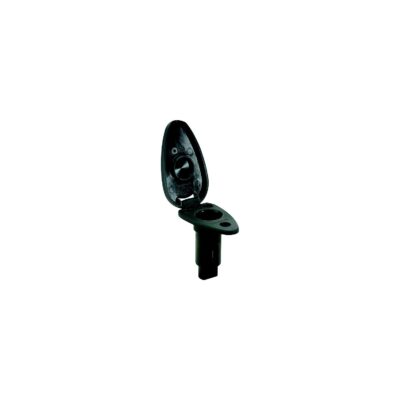 Attwood LightArmor Plug-In Base - Teardrop Series, 2-Pin, Black