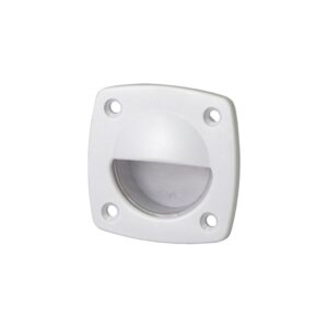 T-H Marine LED Courtesy Companion Way Light With Exposed Fasteners and White Plastic Bezel, White LEDs