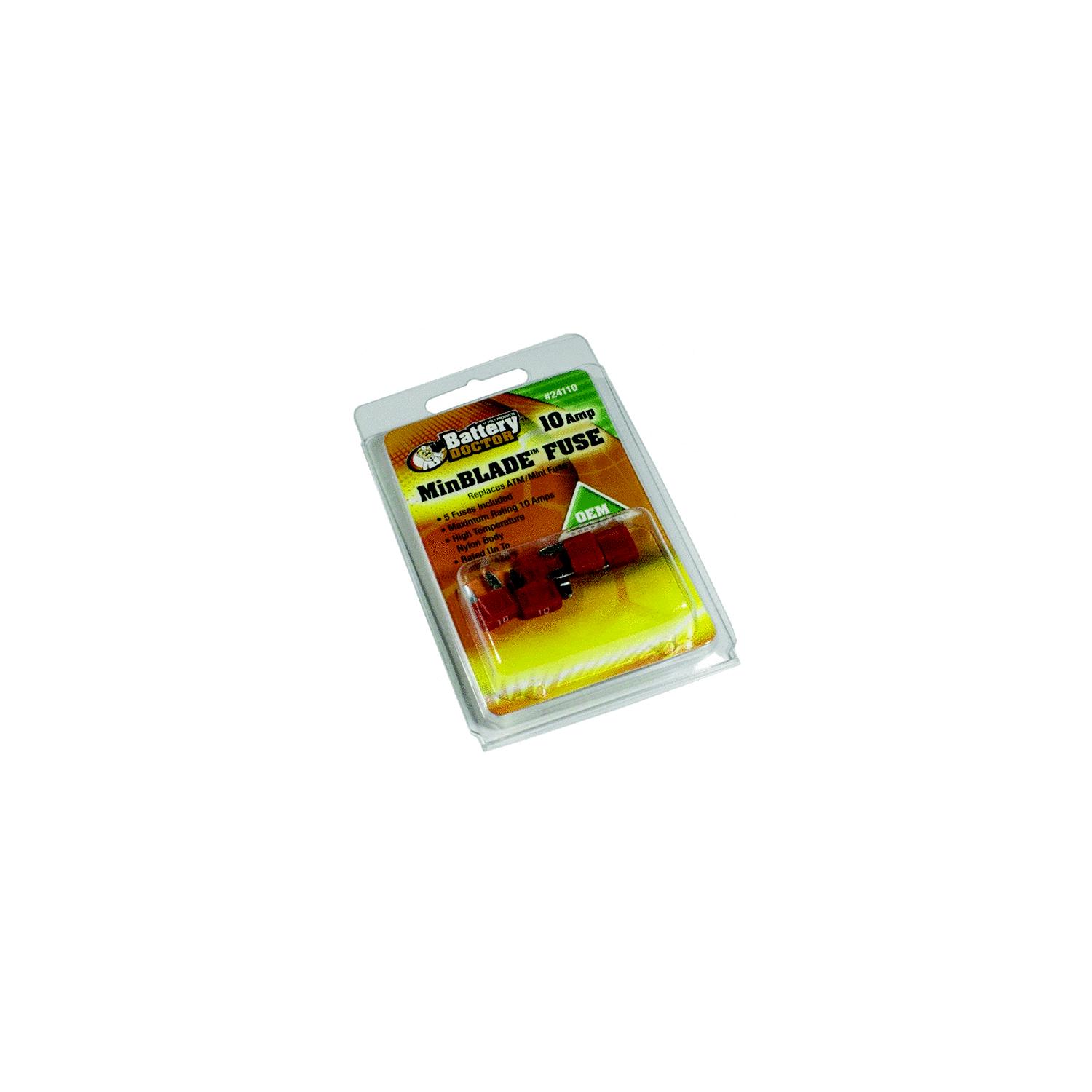 Battery Doctor Minblade Fuses, 10A, 5/Pk - Image 2
