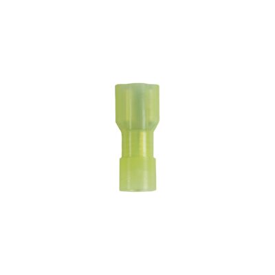 Battery Doctor Yellow Nylon Fully Insulated Quick Disconnects, 12-10 AWG, Female, 5/Pk.