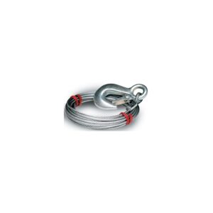 Tie Down Engineering Galvanized Steel 7 x 19 Winch Cable With Galvanized Latch Hook