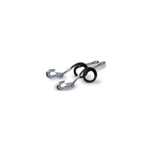 Tie Down Engineering 36" Black Vinyl Jacketed Hitch Cables With "S" Hooks - Sold as Pair