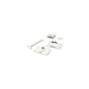 Kwikee 381409 T-Style Door Holder w/Bumper, 4" White