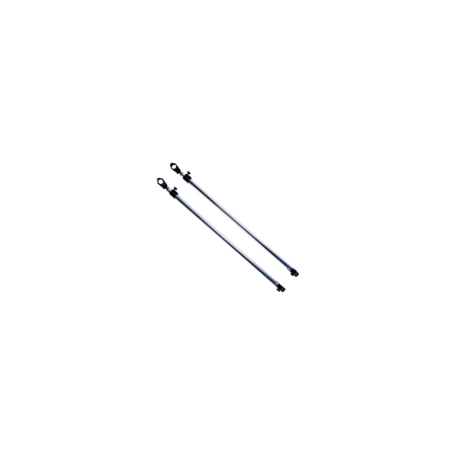 Taylor Adjustable Bimini Support Poles (2) 28 to 48" With 7/8" Jaw Slides (2) and Deck Hinge