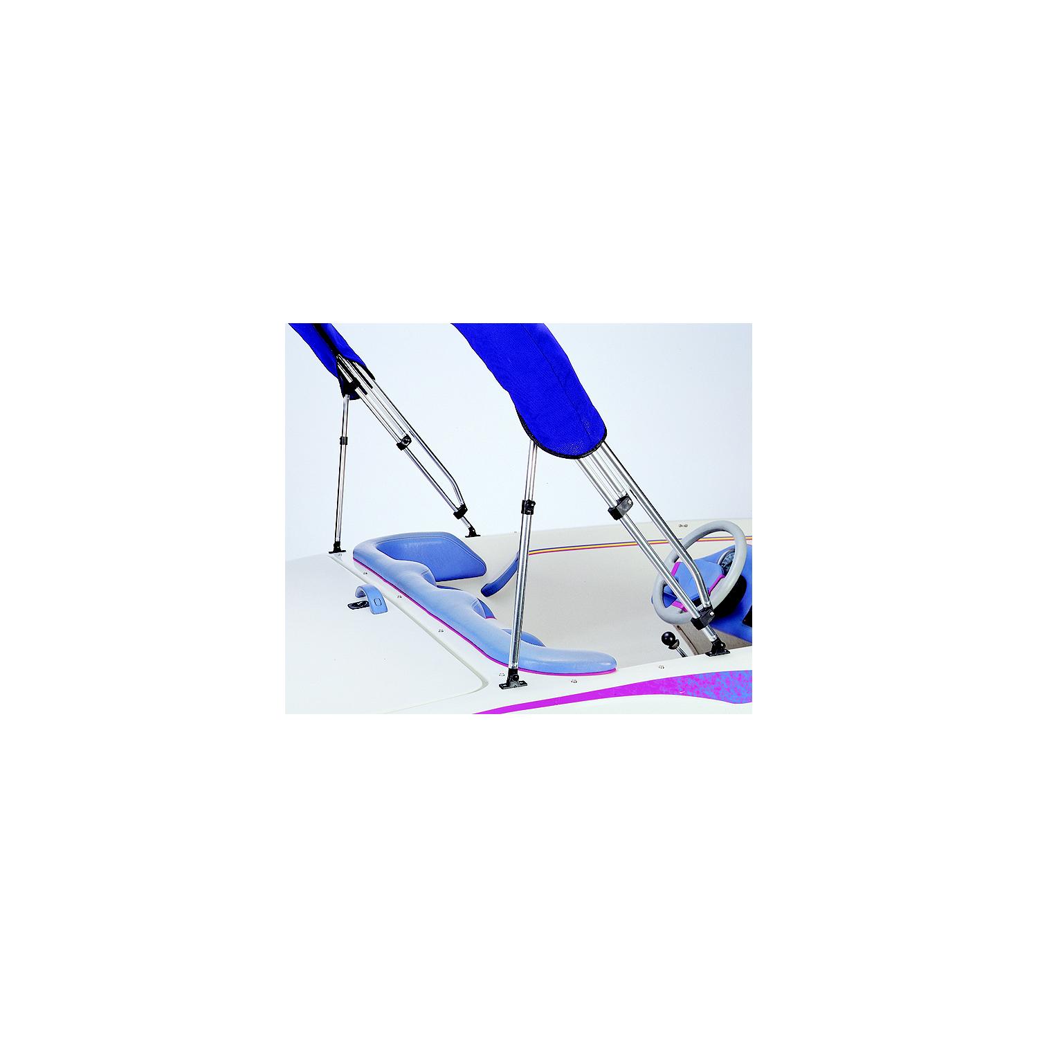 Taylor Adjustable Bimini Support Poles (2) 28 to 48" With 7/8" Jaw Slides (2) and Deck Hinge - Image 2