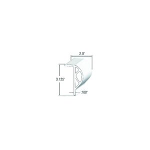 Taylor Made 45970 ClearVue Commercial P-Shape 10' Vinyl Dock Edging